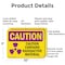 Signmission Radiation & Laser Sign, 7 in H x 10 in W, Aluminum, Rectangle OS-2PACK-CR-A-710-L-10163 - alternate 5
